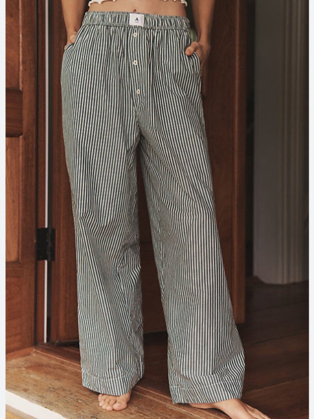 Anthropologie LyreBird Wren Striped Pajama Pant